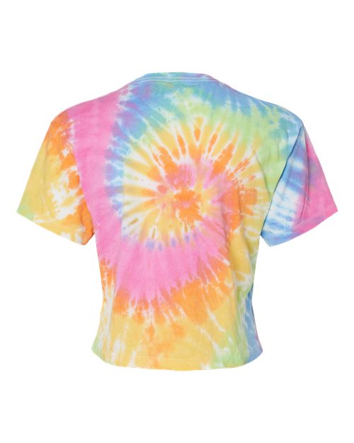 Colortone Women's Tie-Dyed Crop T-Shirt Colortone