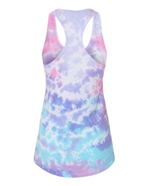 Colortone Women's Tie-Dyed Racerback Tank Top Colortone