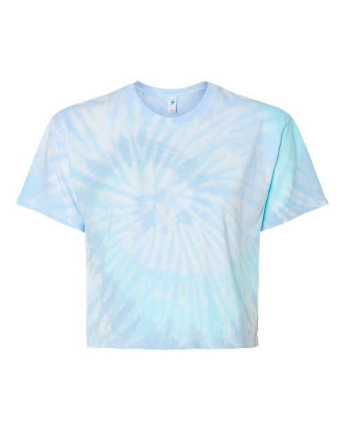 Colortone Women's Tie-Dyed Crop T-Shirt Colortone