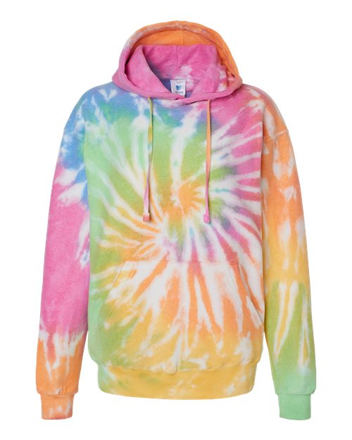 Colortone Men's Tie-Dyed Cloud Fleece Hooded Sweatshirt Colortone