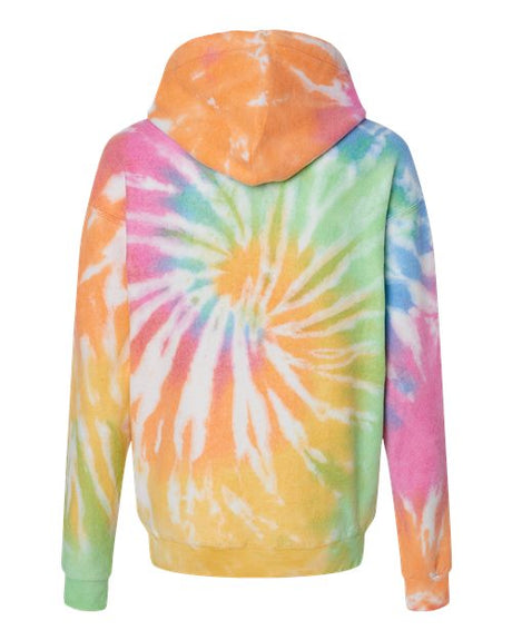 Colortone Men's Tie-Dyed Cloud Fleece Hooded Sweatshirt Colortone