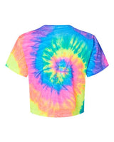 Colortone Women's Tie-Dyed Crop T-Shirt Colortone