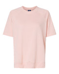 MV Sport Women's French Terry Short Sleeve Crewneck Pullover MV Sport