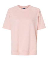MV Sport Women's French Terry Short Sleeve Crewneck Pullover MV Sport