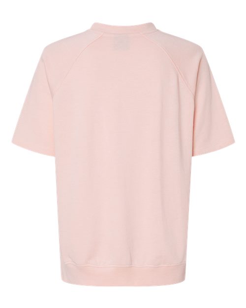 MV Sport Women's French Terry Short Sleeve Crewneck Pullover MV Sport