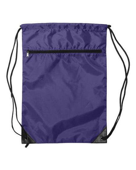 Liberty Bags Zippered Drawstring Backpack Liberty Bags