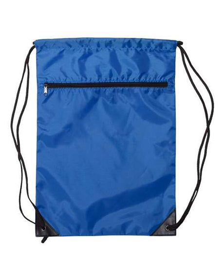 Liberty Bags Zippered Drawstring Backpack Liberty Bags