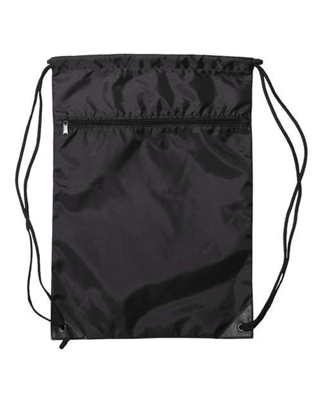 Liberty Bags Zippered Drawstring Backpack Liberty Bags