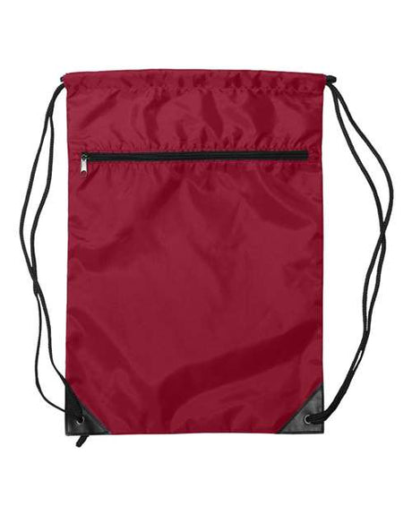 Liberty Bags Zippered Drawstring Backpack Liberty Bags