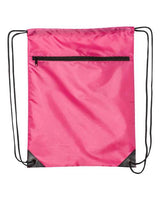 Liberty Bags Zippered Drawstring Backpack Liberty Bags