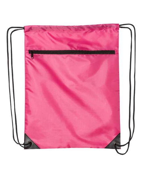 Liberty Bags Zippered Drawstring Backpack Liberty Bags