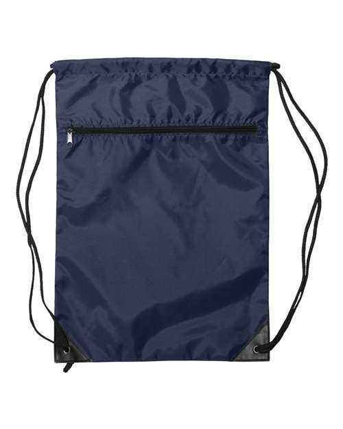Liberty Bags Zippered Drawstring Backpack Liberty Bags