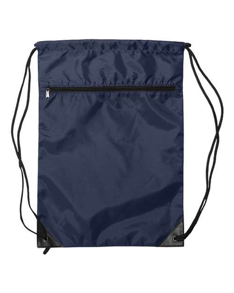 Liberty Bags Zippered Drawstring Backpack Liberty Bags