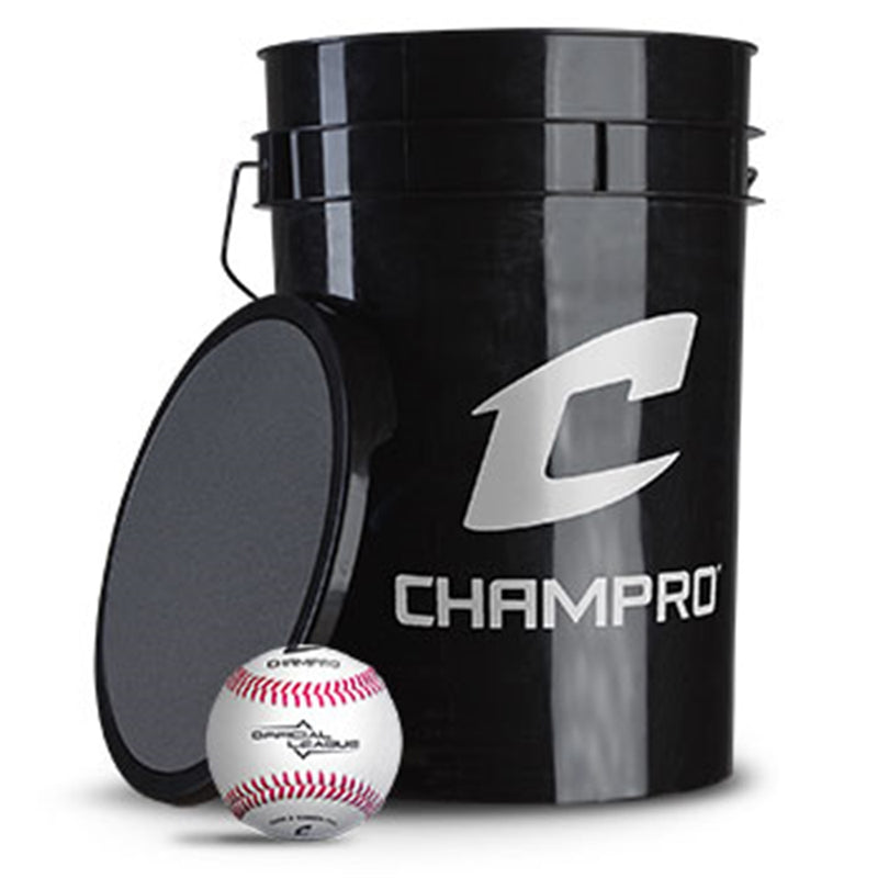 Champro 6 Gallon Bucket with 30 CBB-200 Balls