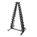 Power Systems Neoprene Dumbbell Set and Rack Exercise & Wellness Strength Dumbbells