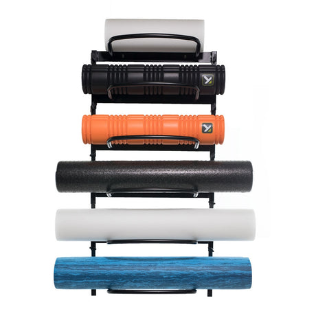 Power Systems Economy Wall Rack for Foam Rollers Exercise & Wellness Gym Equipment
