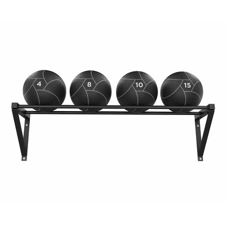 Power Systems Wall-Mounted Med Ball Rack Exercise & Wellness Strength Medicine Balls