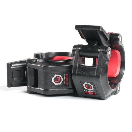 Lock-Jaw Pro Barbell Collar Black Exercise & Wellness Strength Bars & Plates