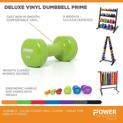 Power Systems Deluxe Vinyl Dumbbell Prime