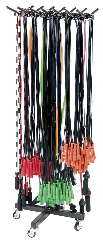 Power Systems Premium Standing Rack for Tubing or Jump Ropes Exercise & Wellness Studio Fitness Jump Ropes