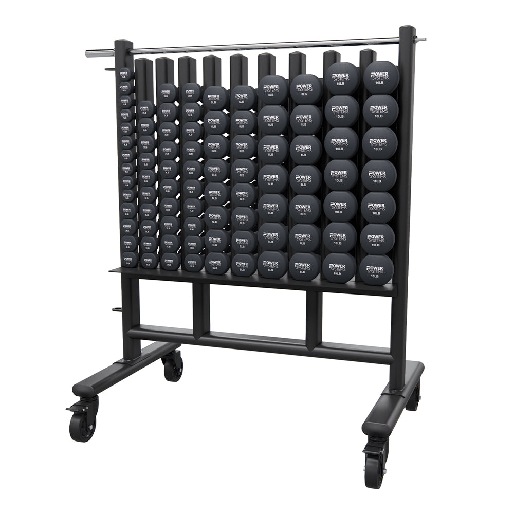 Power Systems Premium Dumbbell Storage Rack Exercise & Wellness Strength Dumbbells