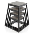 Power Systems Power-Plyo Boxes Black Exercise & Wellness Functional Training Plyo Boxes