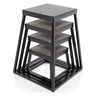 Power Systems Power-Plyo Boxes Black Exercise & Wellness Functional Training Plyo Boxes