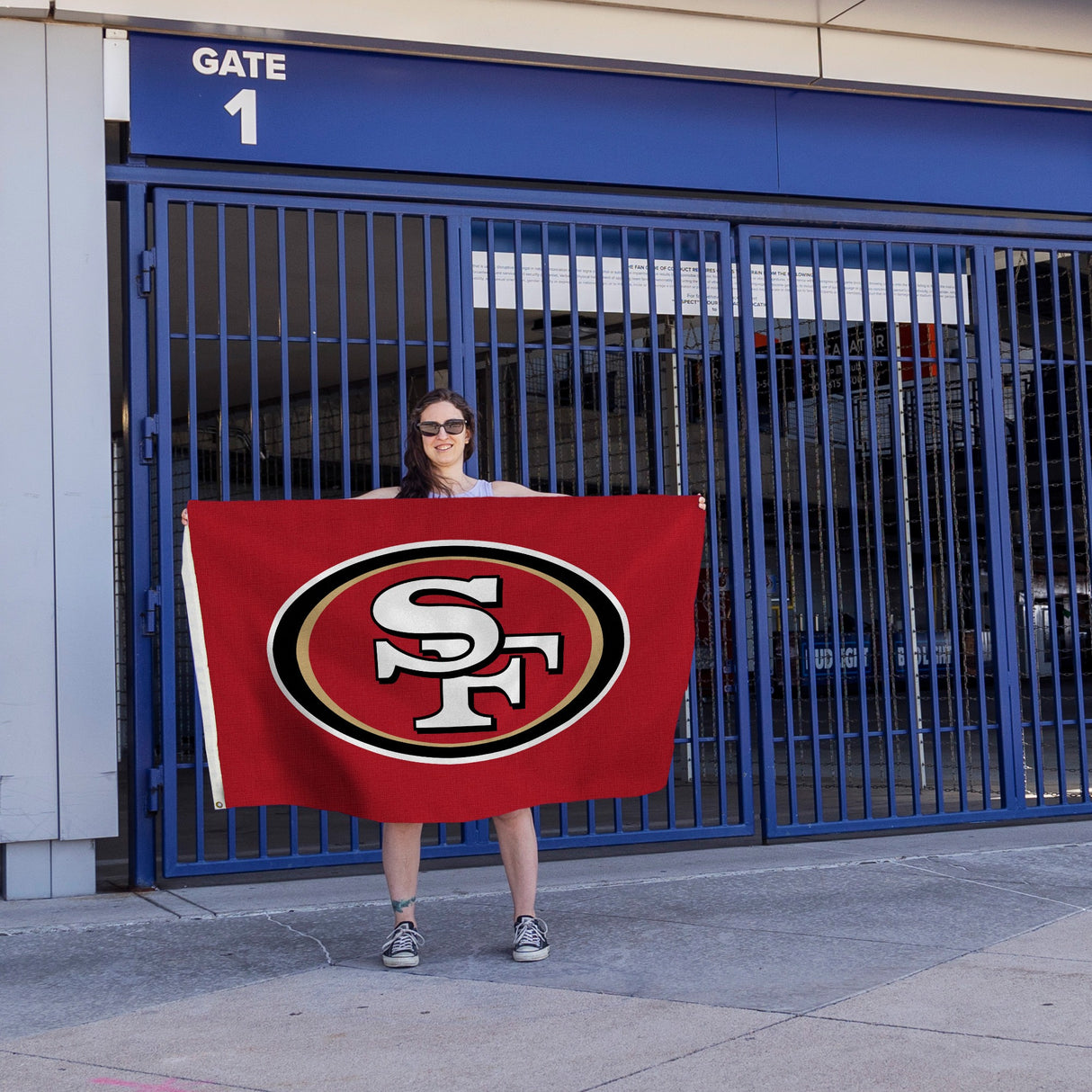 Rico Industries NFL  San Francisco 49ers Standard 3' x 5' Banner Flag-4