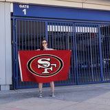 Rico Industries NFL  San Francisco 49ers Standard 3' x 5' Banner Flag-4