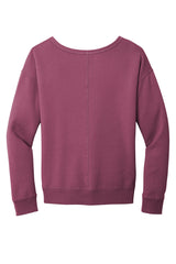 Port & Company Ladies Beach Wash Garment-Dyed V-Neck Sweatshirt