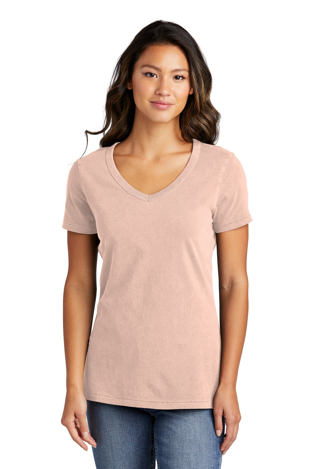 Port & Company Ladies Beach Wash Garment-Dyed V-Neck Tee