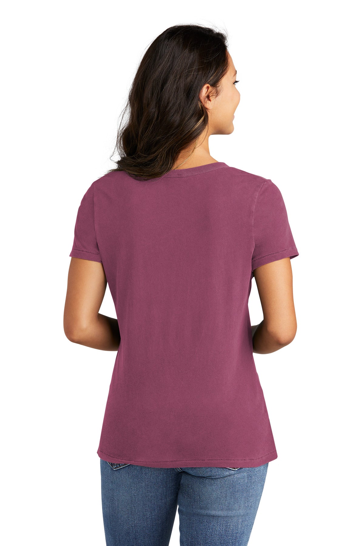 Port & Company Ladies Beach Wash Garment-Dyed V-Neck Tee