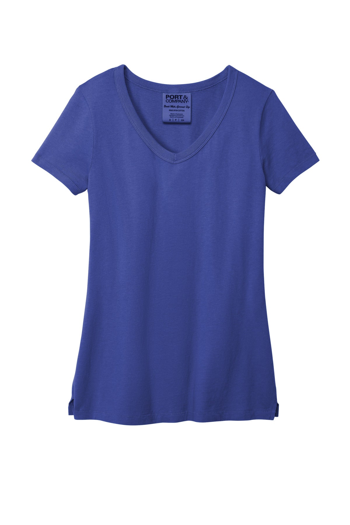 Port & Company Ladies Beach Wash Garment-Dyed V-Neck Tee