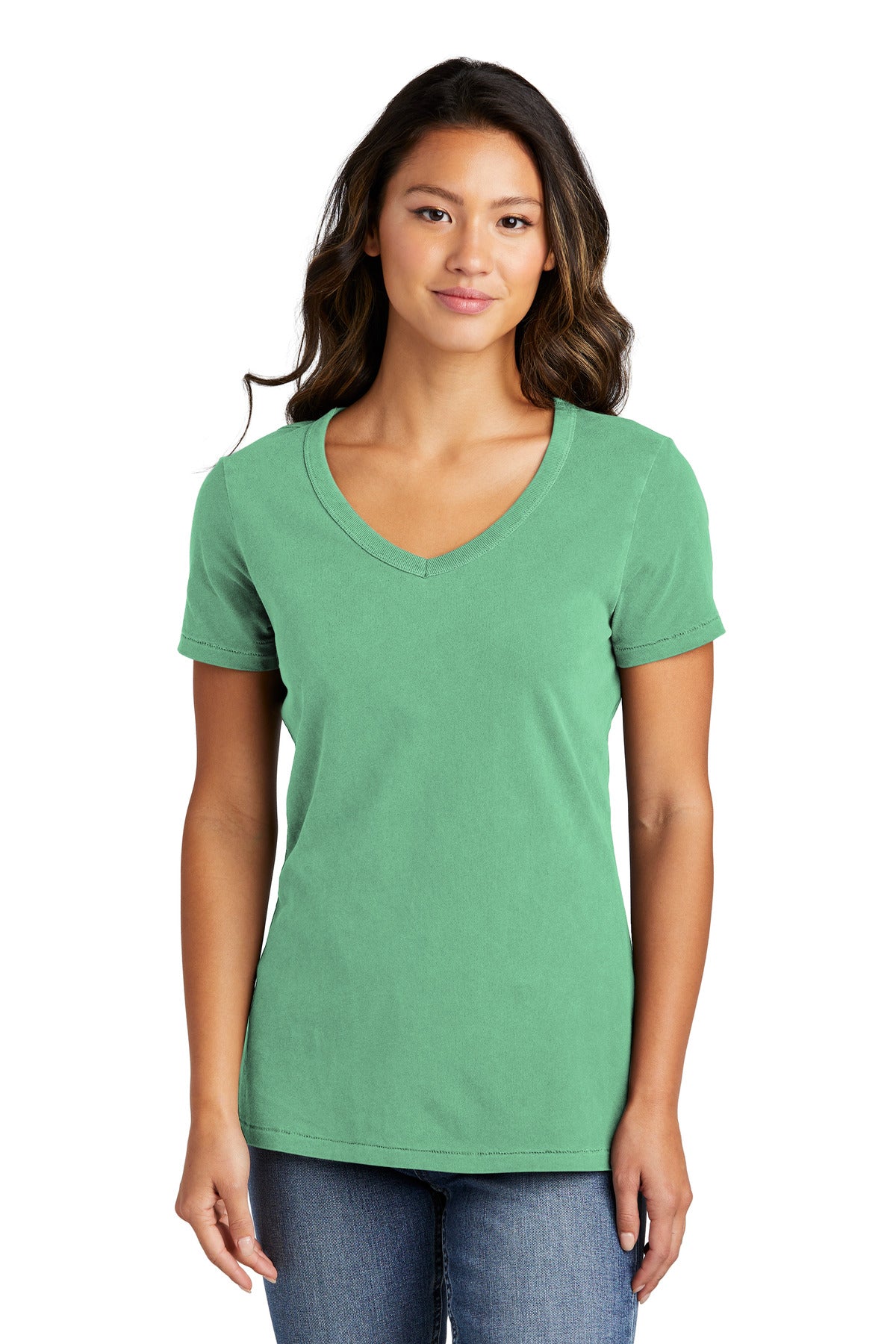Port & Company Ladies Beach Wash Garment-Dyed V-Neck Tee