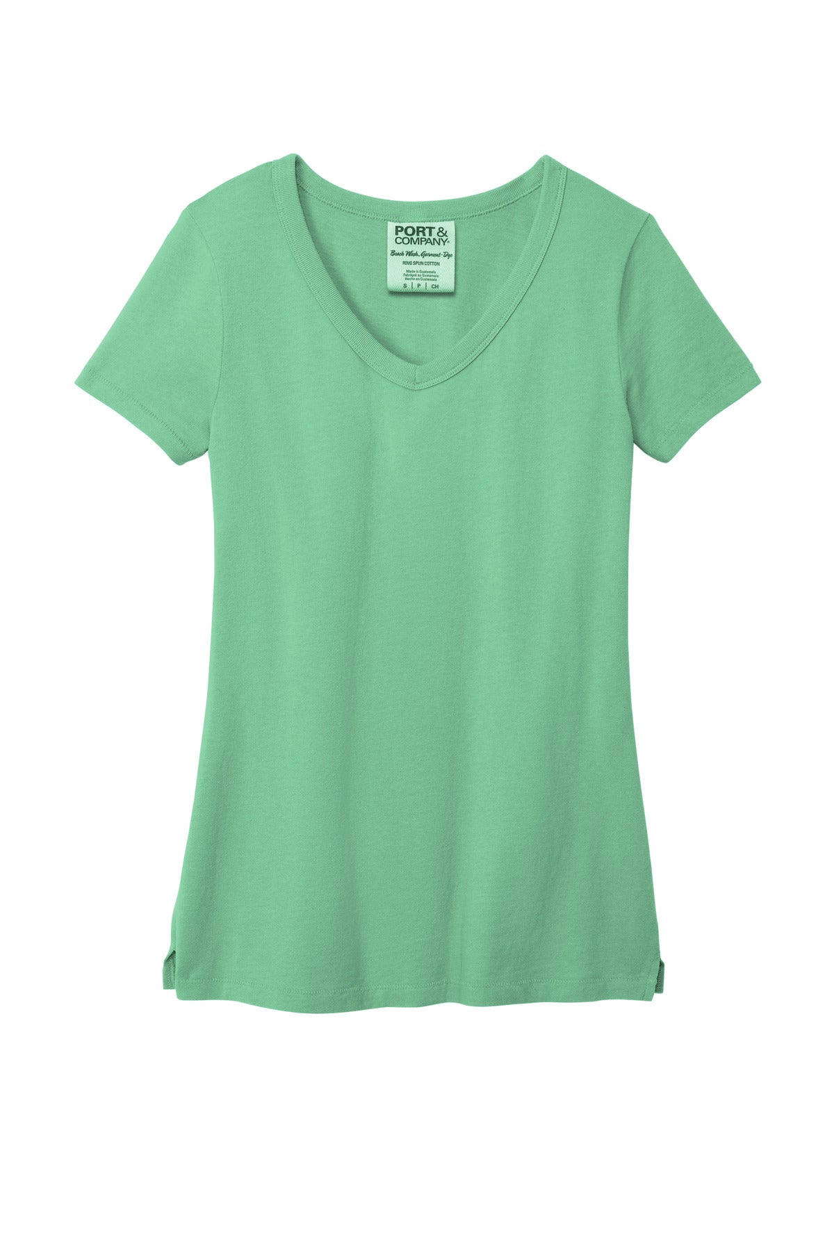 Port & Company Ladies Beach Wash Garment-Dyed V-Neck Tee