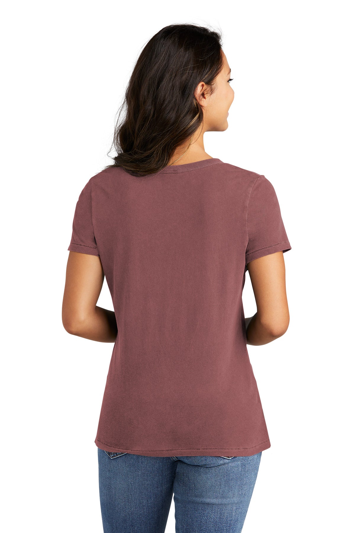 Port & Company Ladies Beach Wash Garment-Dyed V-Neck Tee