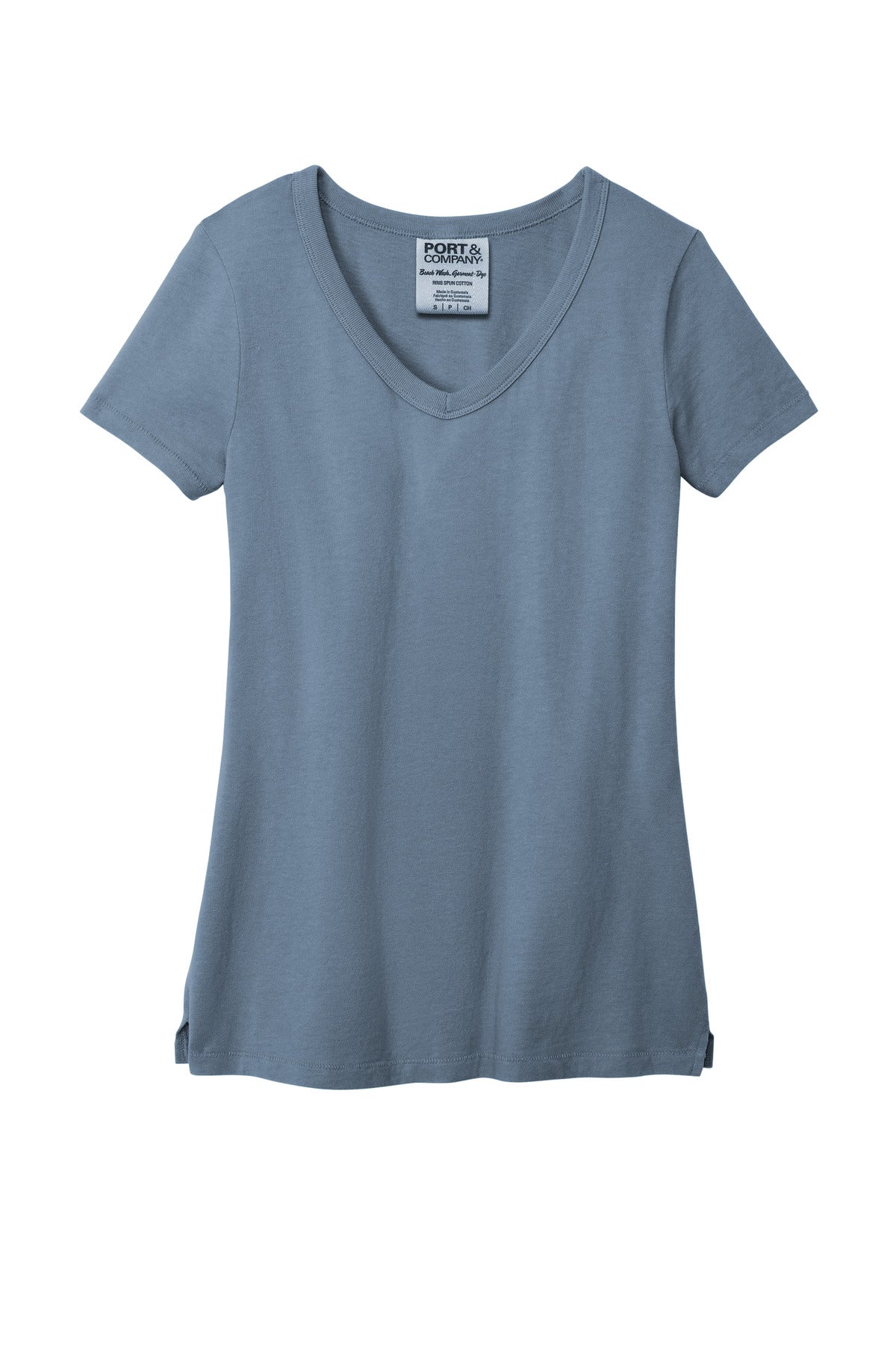 Port & Company Ladies Beach Wash Garment-Dyed V-Neck Tee