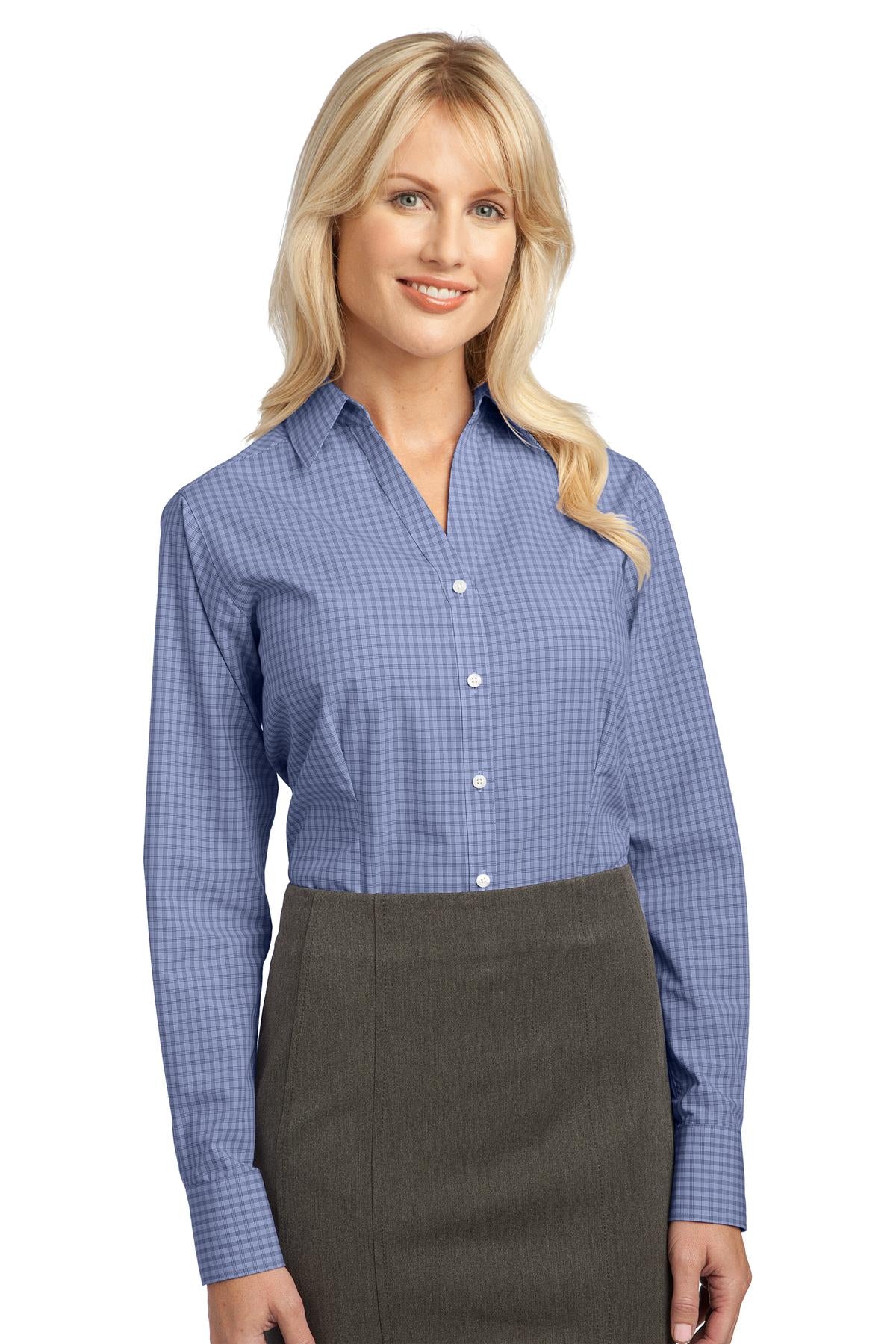 Port Authority Women's   Plaid Pattern Easy Care Shirt-1