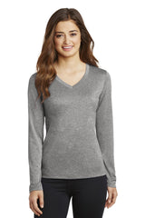 Sport-Tek Women's   Long Sleeve Heather Contender   V-Neck Tee