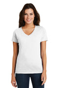 District Women's    Super Slub   V-Neck Tee-1
