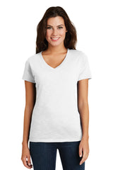 District Women's    Super Slub   V-Neck Tee-1