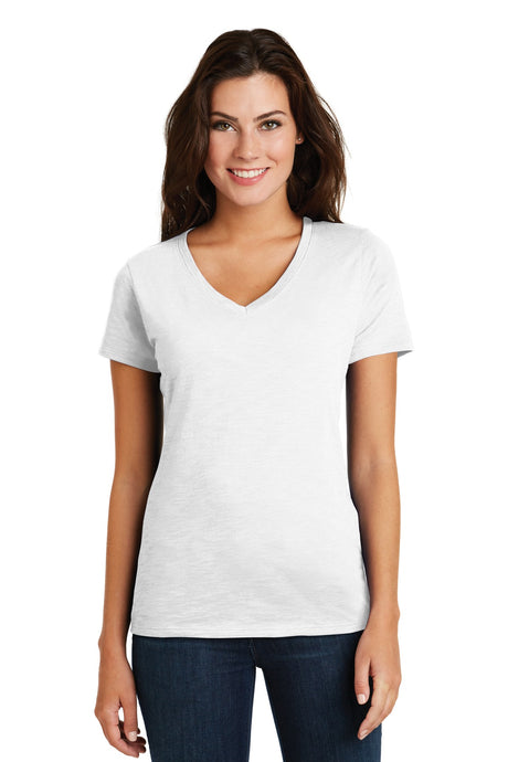 District Women's    Super Slub   V-Neck Tee-1