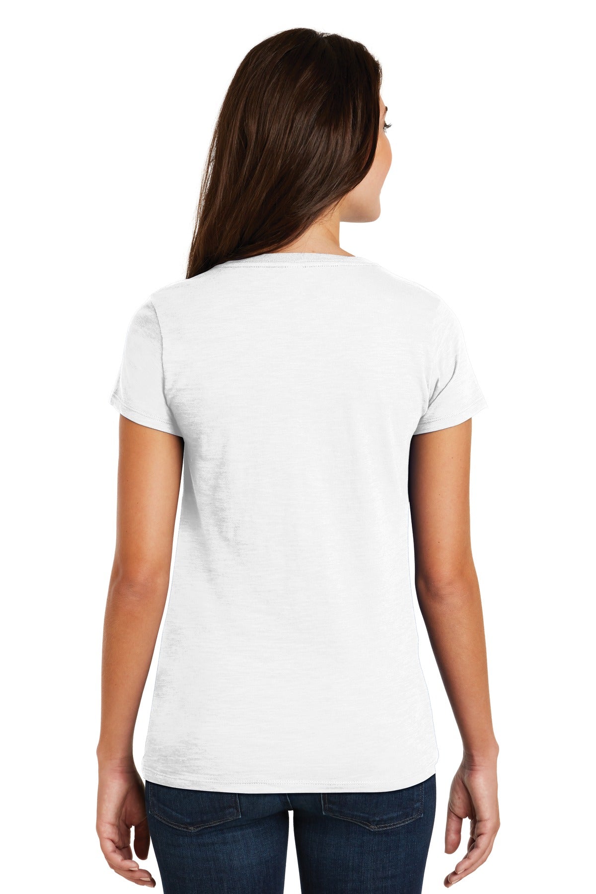 District Women's    Super Slub   V-Neck Tee-2