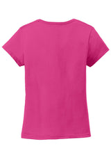 Anvil Women's   100% Combed Ring Spun Cotton V-Neck T-Shirt-4
