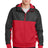 Sport-Tek Men's   Embossed Hybrid Full-Zip Hooded Jacket