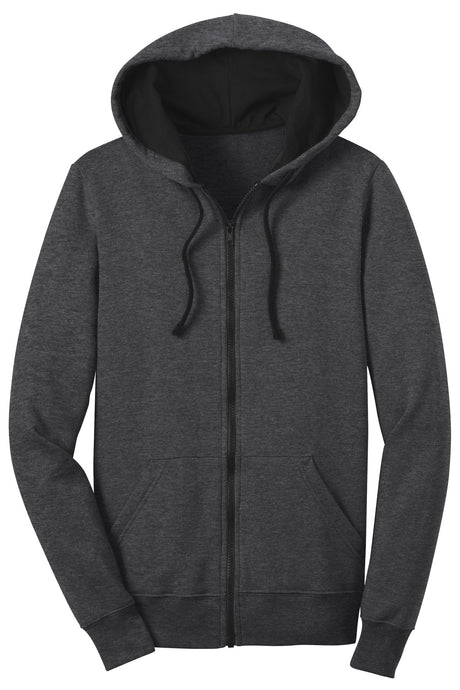 District Juniors The Concert Fleece Full-Zip Hoodie. DT801 District
