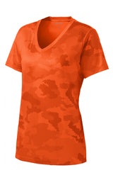 Sport-Tek Women's   CamoHex V-Neck Tee-3