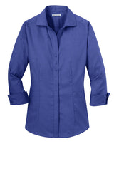 Red House Women's 3/4-Sleeve Nailhead Non-Iron Shirt. RH69 Red House