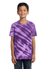 Port & Co Youth   Tiger Stripe Tie-Dye Tee