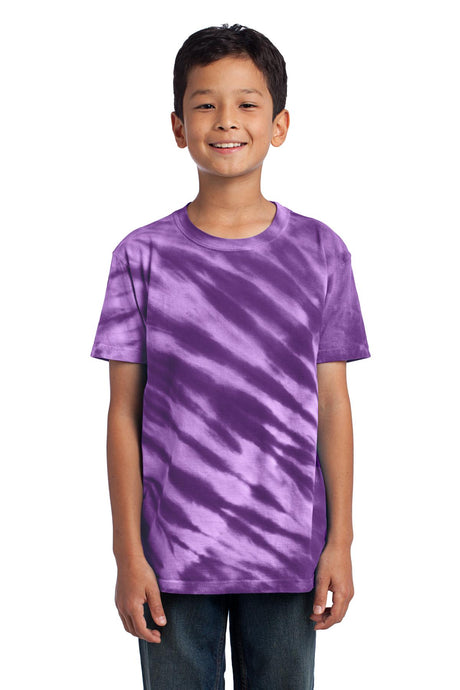 Port & Co Youth   Tiger Stripe Tie-Dye Tee